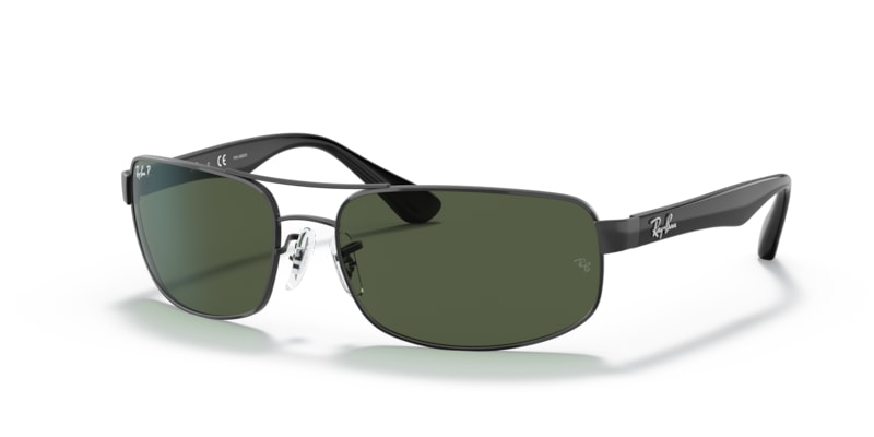 tak RAYS ② Ray-ban RB3445 002/58 64-17 Óculos de sol Preto | Óticas Carol